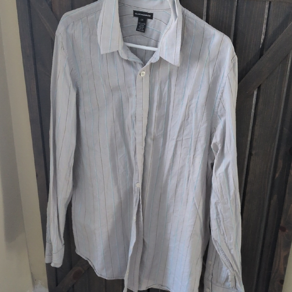 Tommy Hilfiger Men's Striped White Shirt